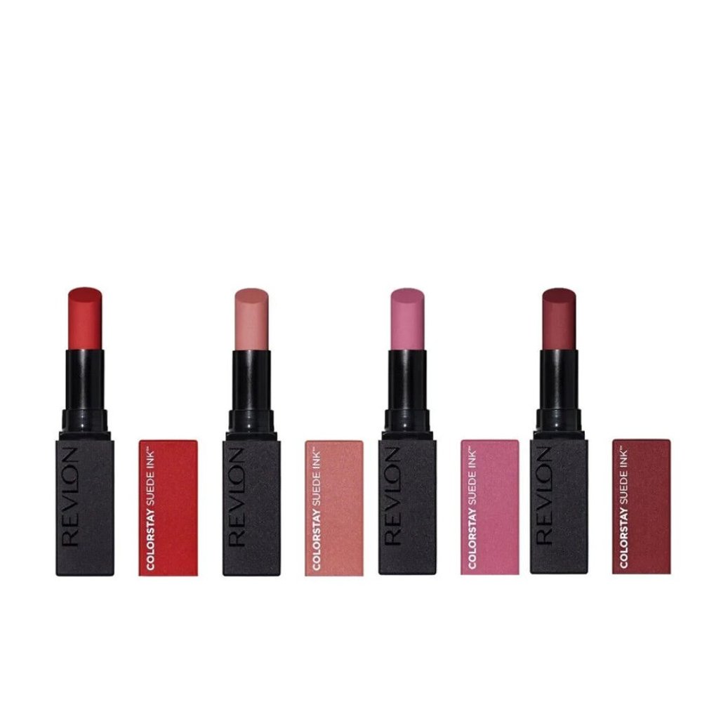 4 Revlon ColorStay Suede Ink Lipsticks (Shades: Bread Winner, Gut Instinct, In T
